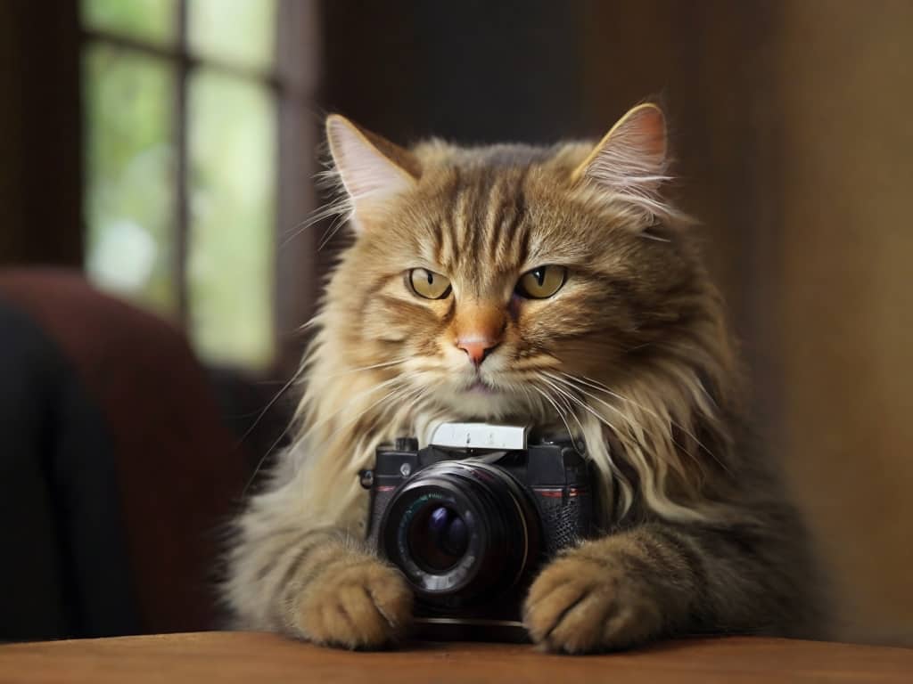 camera & cat 